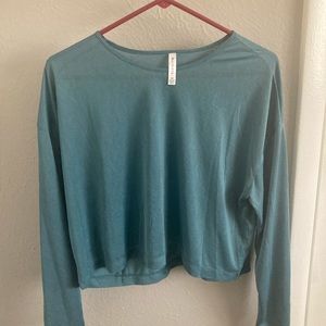 Athleta Mesh Crop Longsleeve